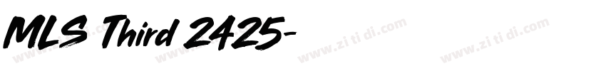 MLS Third 2425字体转换